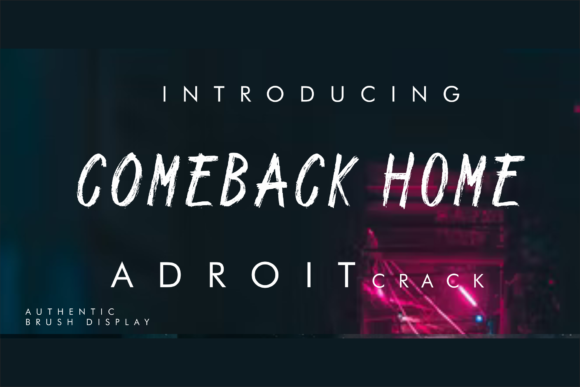 Adroit Crack: A Whimsical Display Font for Crafters and Makers