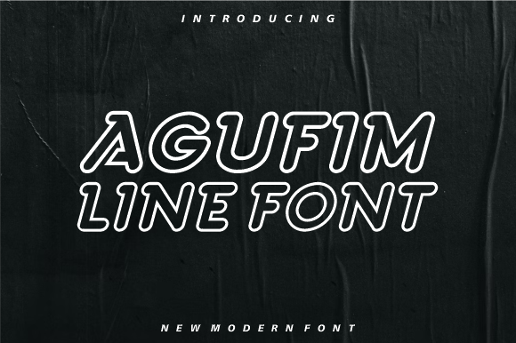 Agufim Line: A Fashionable Font for Modern Editorial Design