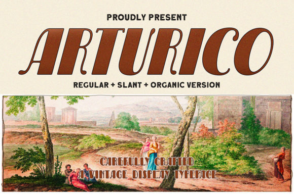 Arturico Font: Retro Display Type for Handmade Products