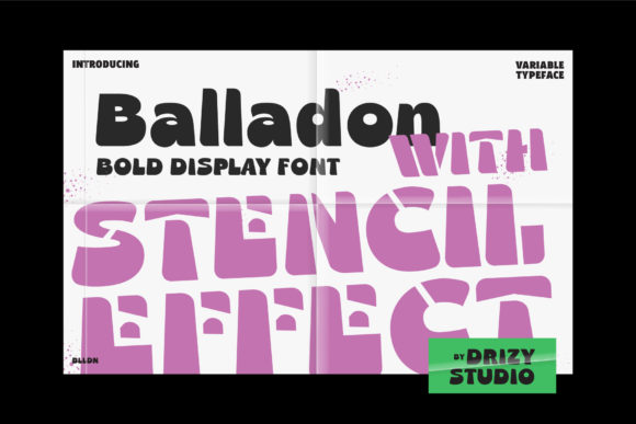 Balladon Font: Bold Retro Style for Small Business Branding