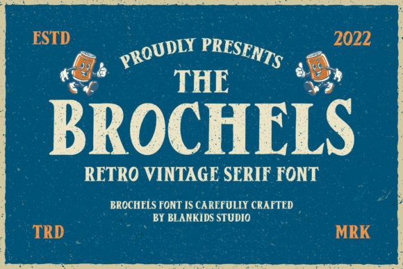 Brochels Font: Vintage Charm for Small Business Branding