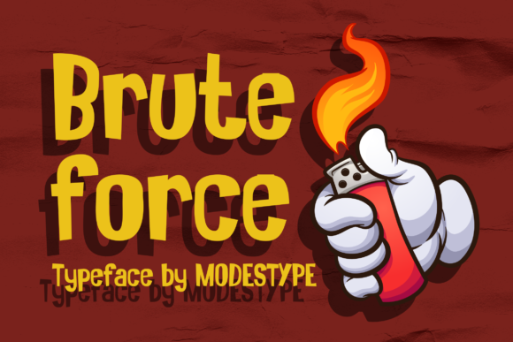 Brute Force Font: Playful Display Type for Makers
