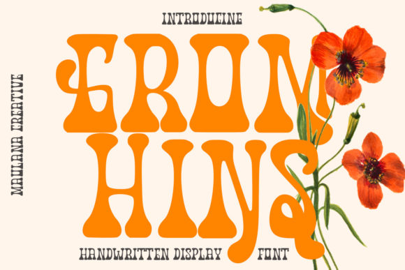 Gromhins Font: Psychedelic Display Type for Campaigns