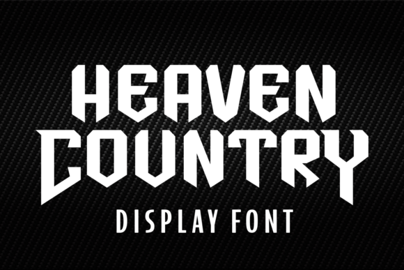 Heaven Country Font: Whimsical Display Type for Digital Campaigns