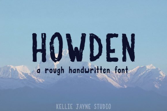 Howden Font: A Handmade Display Typeface for Small Business Branding