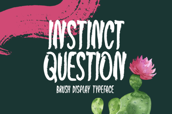 Instinct Question Font: A Display Typeface for Bold Branding