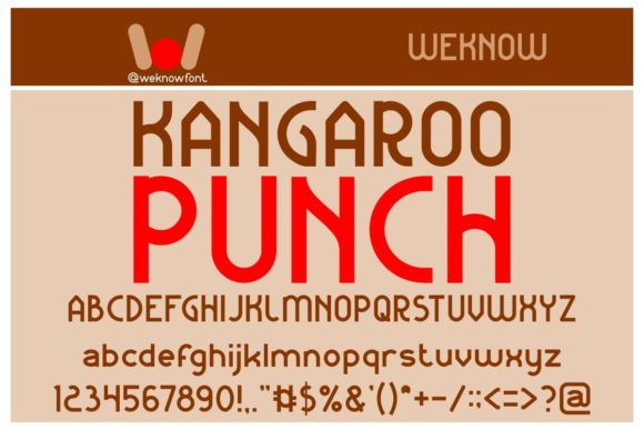 Kangaroo Punch Font: A Bold Display Typeface for Branding