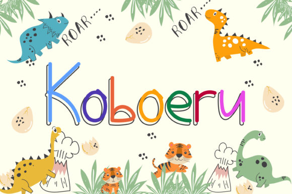 Koboeru Font: A Playful Display Typeface for Branding