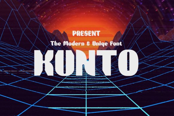 Kunto Font: Modern Display Type for Handmade Products