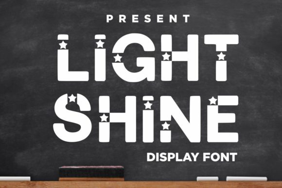 Light Shine Font: Bold Display Typography for Holiday Campaigns