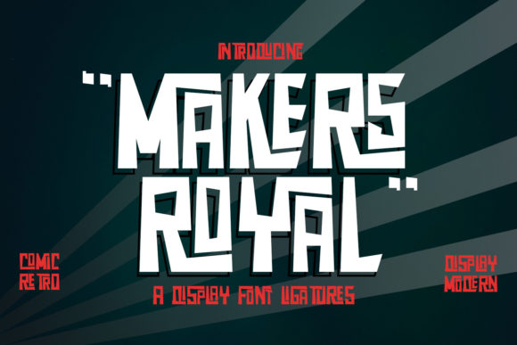 Makers Royal Font: A Retro Display Typeface for Branding