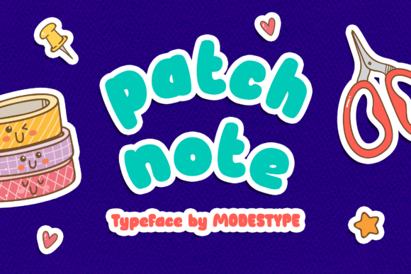 Patch Note Font: A Friendly Display Typeface for Small Business Branding