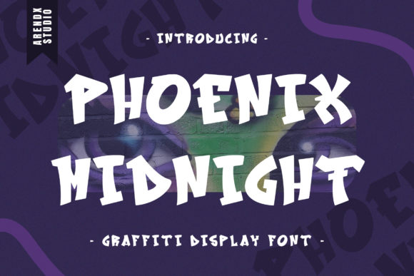 Phoenix Midnight Font: Editorial Street Art Style