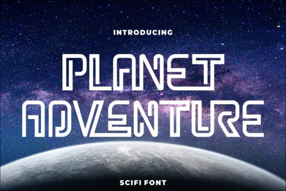 Planet Adventure Font for Editorial Design