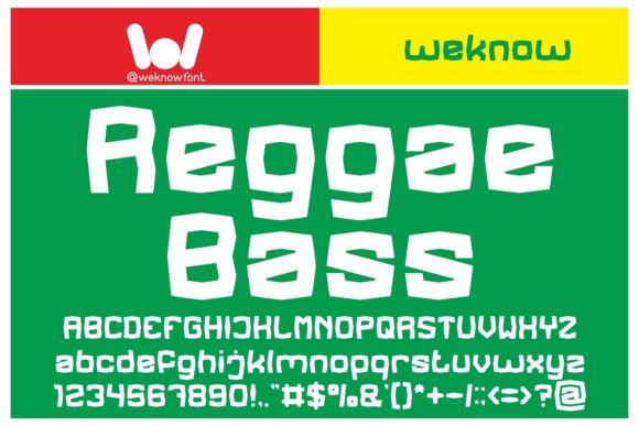 Reggae Bass: A Rhythmic Typeface for Editorial Design