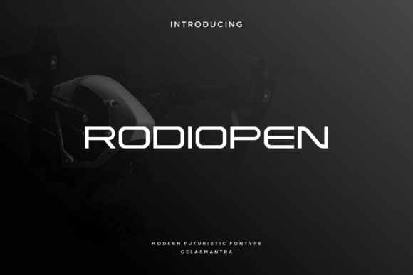 Rodiopen Font: Futuristic Style for Handmade Labels