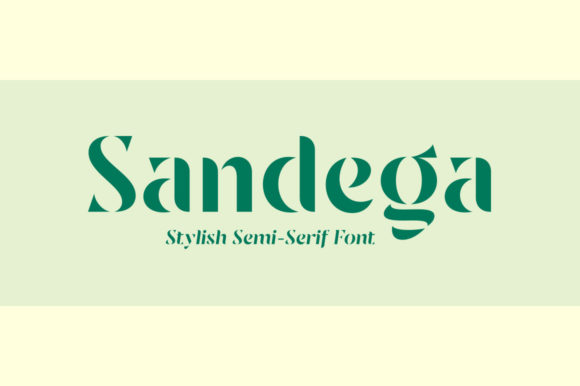 Sandega Font: Modern Display Typography for Web Design