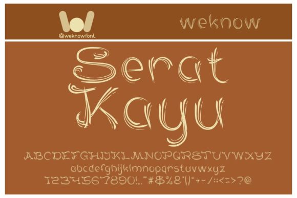 Serat Kayu Font: Elevating Handmade Labels & Decor