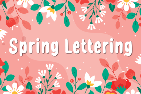 Spring Lettering Font: Natural Display Type for Makers