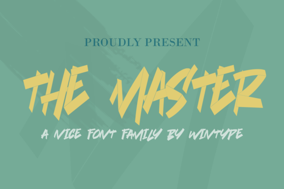 The Master Font: A Modern Stencil for Editorial Design