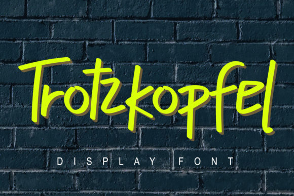 Trotzkopfel Font: Bold Display Typography for Web Design