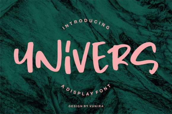 Univers Font: Paint Brushed Display for Web Design