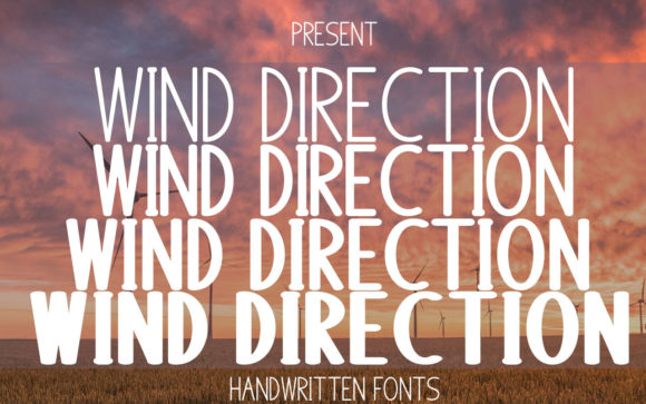 Wind Direction Font: Modern Typography for Makers